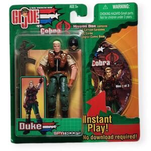 G.I. Joe Vs. Cobra Duke Spy Troops W/ Mission Disc 1 Of 3 (Hasbro, 2003) New